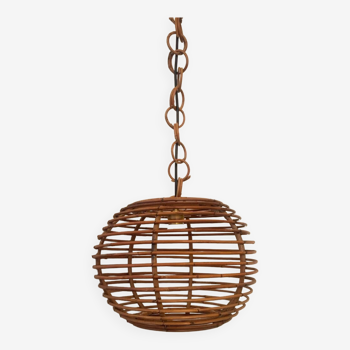 Vintage rattan pendant light