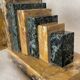 Pair of marble art deco bookends