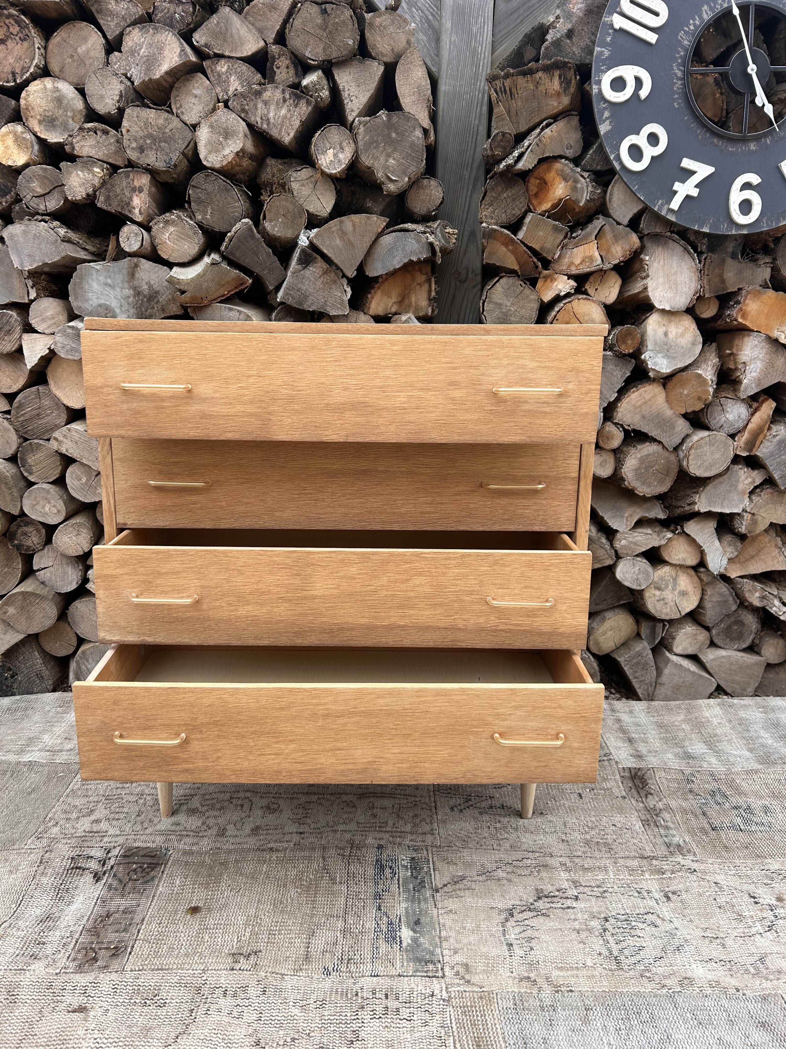 Renovated vintage antique chest of drawers