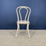 Set of 4 Thonet type bistro chairs light curved wood & Skaï GO IN Germany