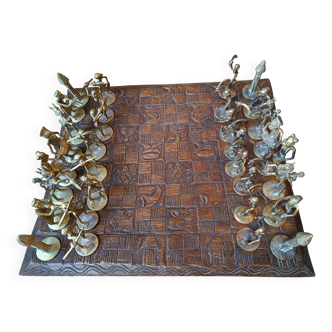 Jeu d'échec africain art tribal