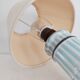 Lampe vintage en porcelaine de paris