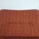 1970s modular armchairs in red fabric