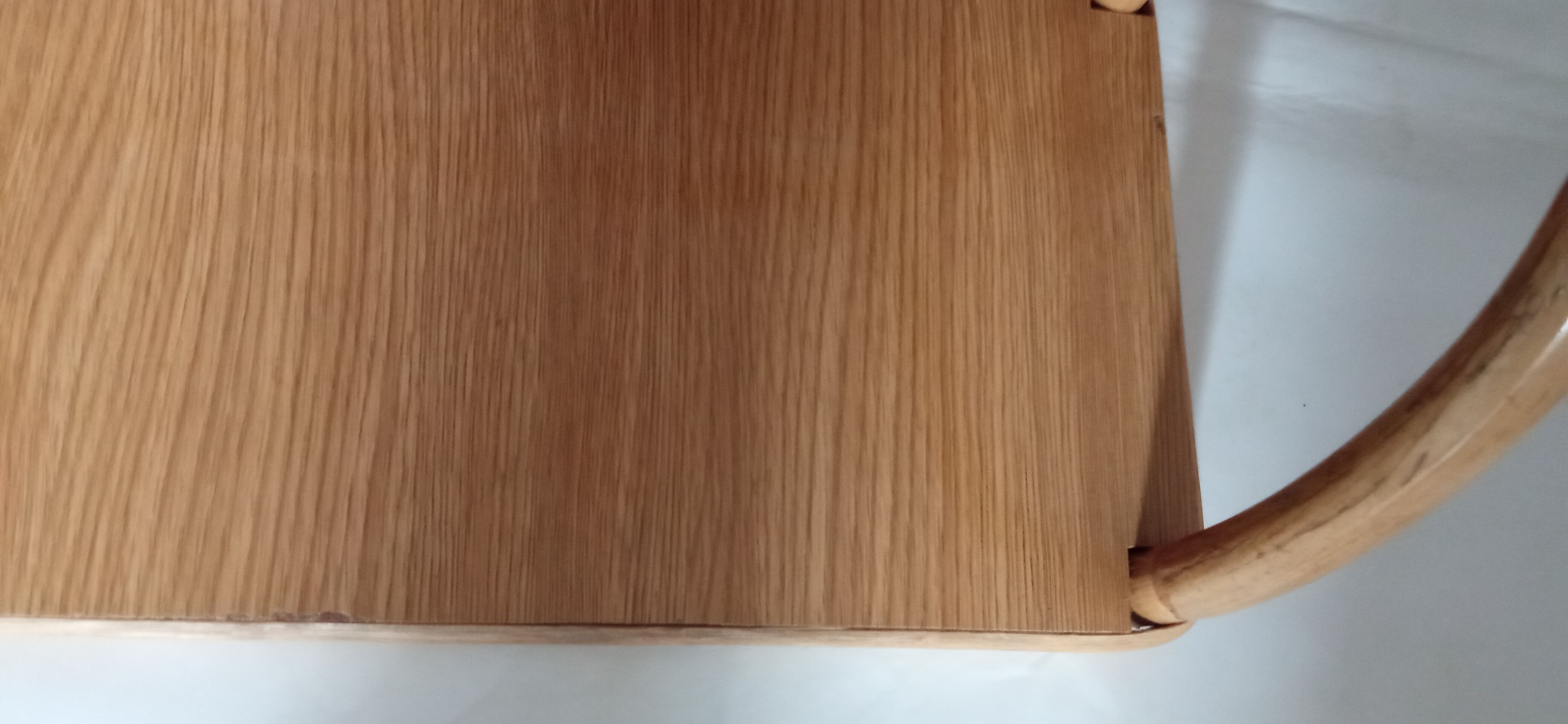 Pair of vintage bamboo shelves