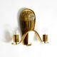 Large heavy Mid Century brass wall light from a German church
