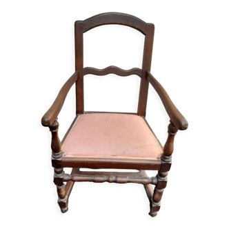 Old oak armchair