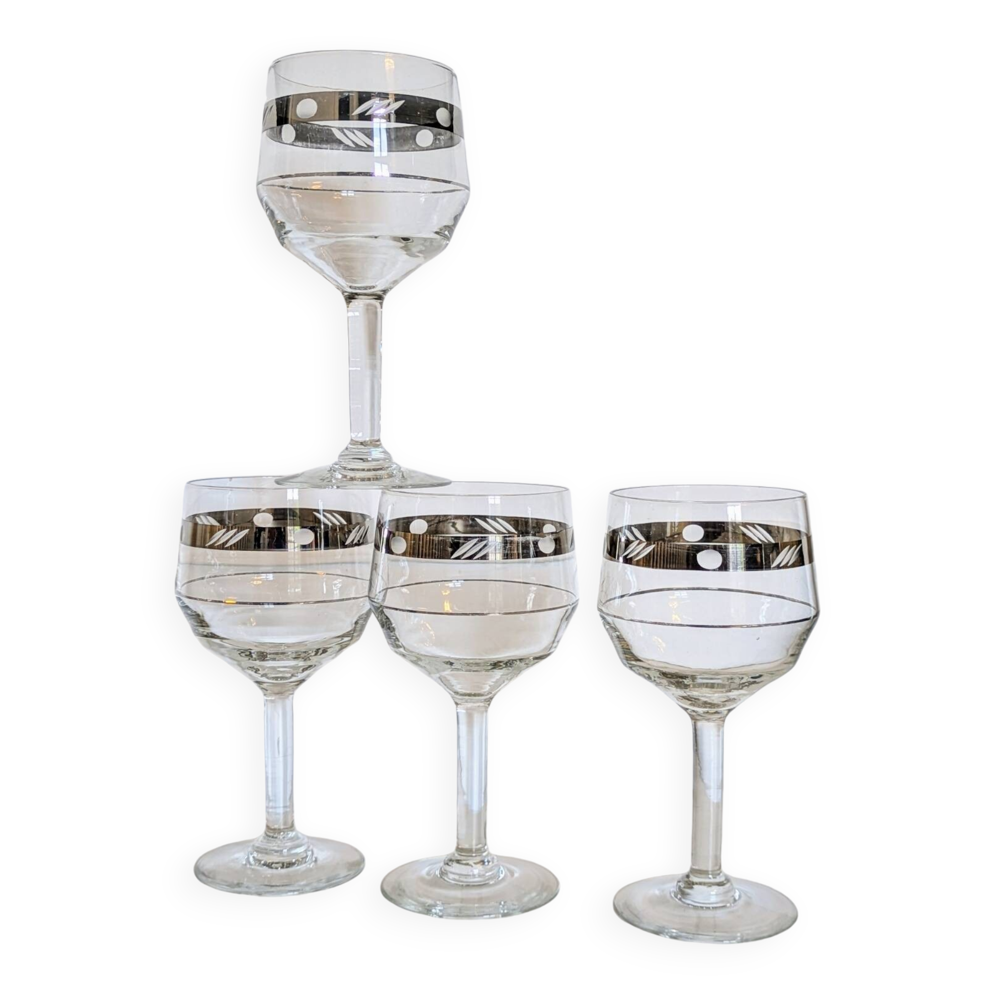 Art Deco Stemmed Glasses