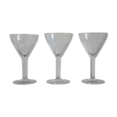Lot of 3 glasses 1930