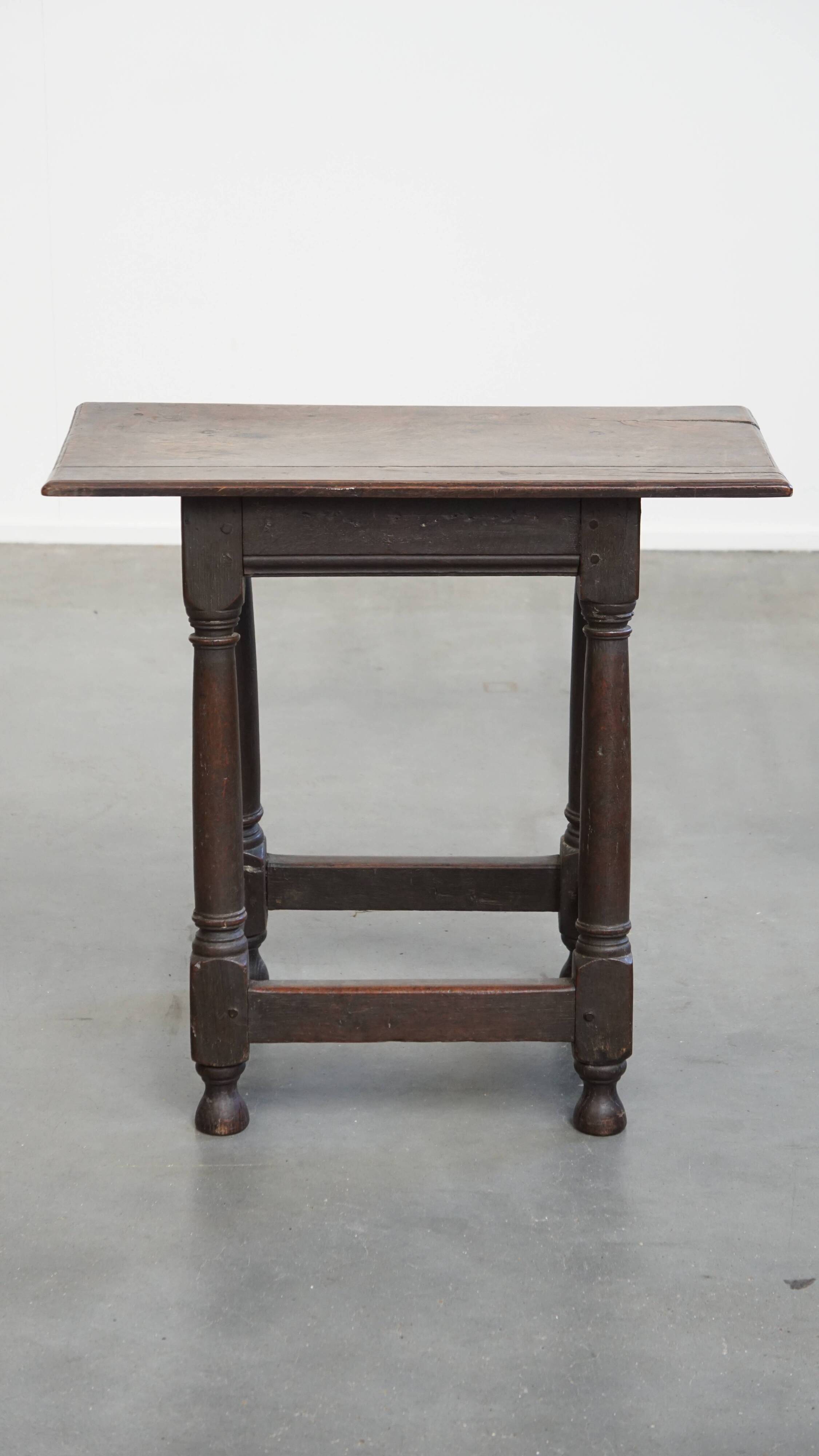 Large Antique English Side Table / Stool