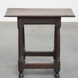 Grande table d'appoint / tabouret anglais antique