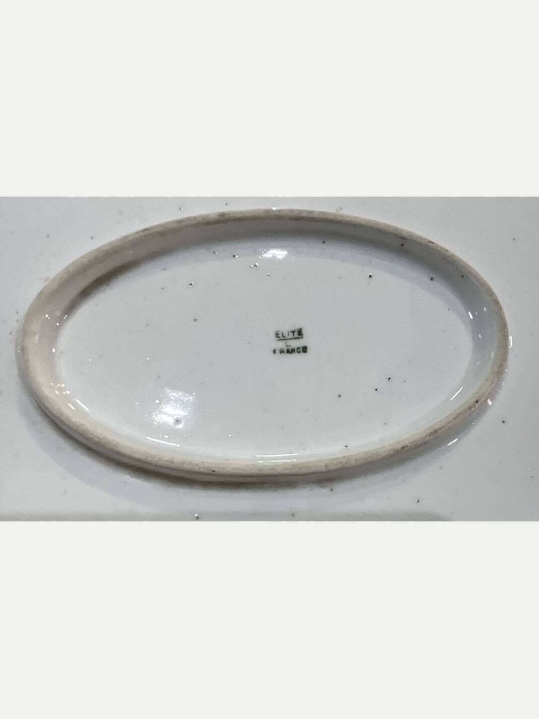 Oval presentation dish porcelain Limoges ELITE L FRANCE