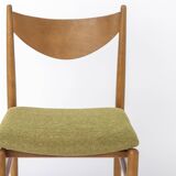 Set of 5 Vintage Dining Chairs, 1960s Germany, Wenzel, Beech Wood