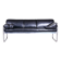 Sofa in Chrome-Plated Tubular Steel and Black Leather attributed to Hynek Gottwald, Former Czechoslovakia, 1930s