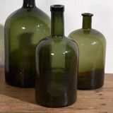 Anciennes bouteilles vert olive (vers 1920). Ensemble 3 pièces #11