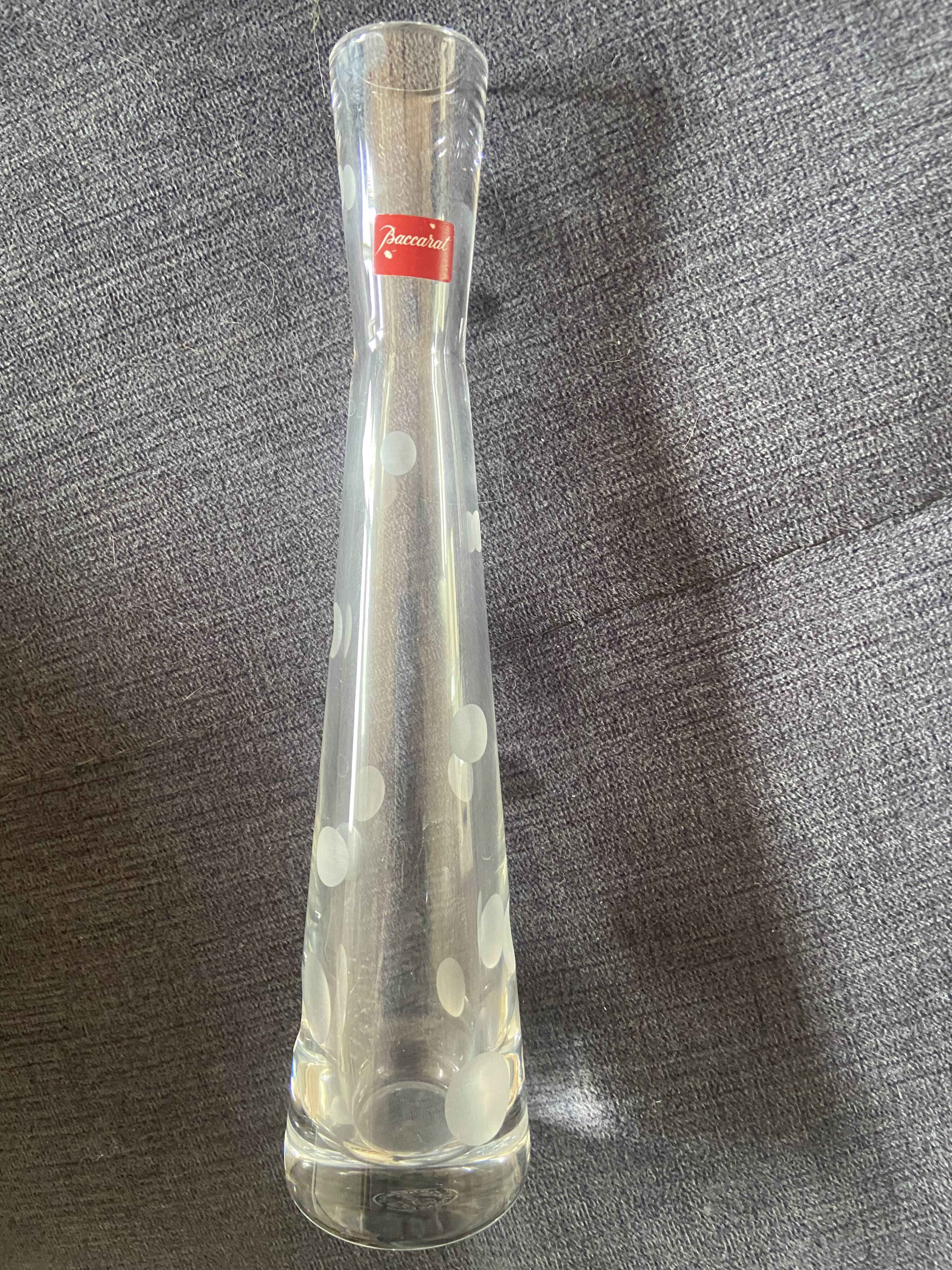 Baccarat Vase Soliflore Crystal Model Passion Clown Bubble Decor Super
