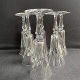 6 Flûtes à champagne Saint Louis service Camargue