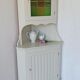 Armoire d’angle blanche Suède années 70