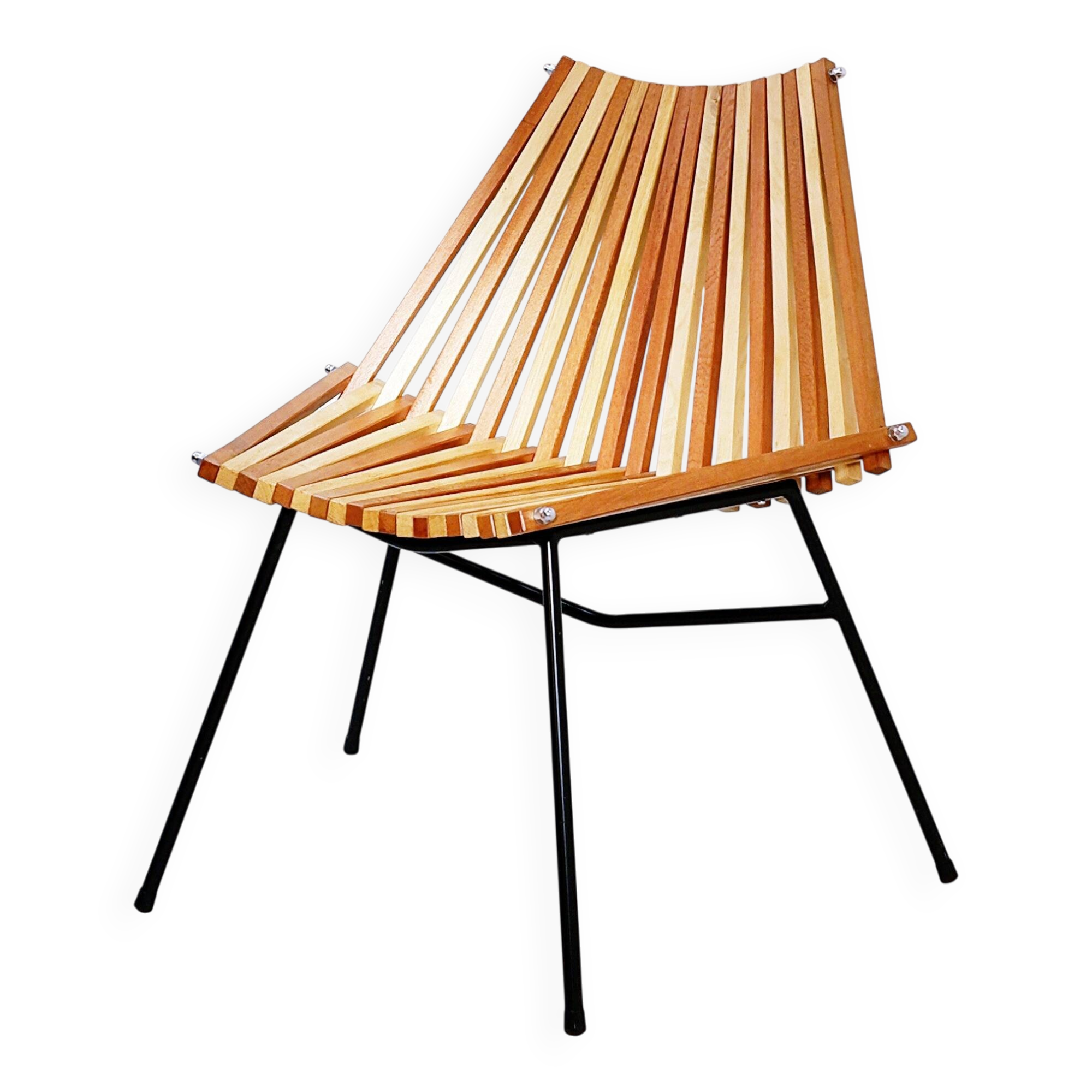 "Slats" chair in the style of Mod. 218 by Dirk Van Sliedregt for Rohé