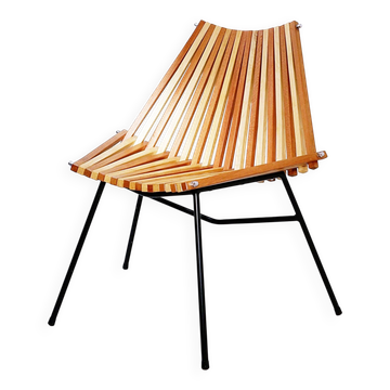 "Slats" chair in the style of Mod. 218 by Dirk Van Sliedregt for Rohé