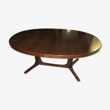 Vintage 190s Baumann Extendable Oval Dining Table