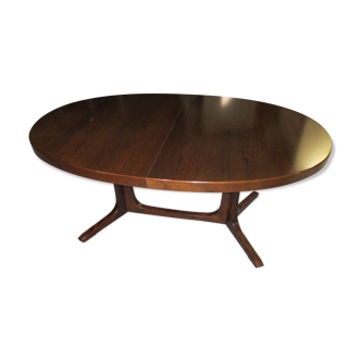 Vintage 190s Baumann Extendable Oval Dining Table