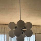 Ceiling lamp chandelier 9 lights Sputnik 1960s