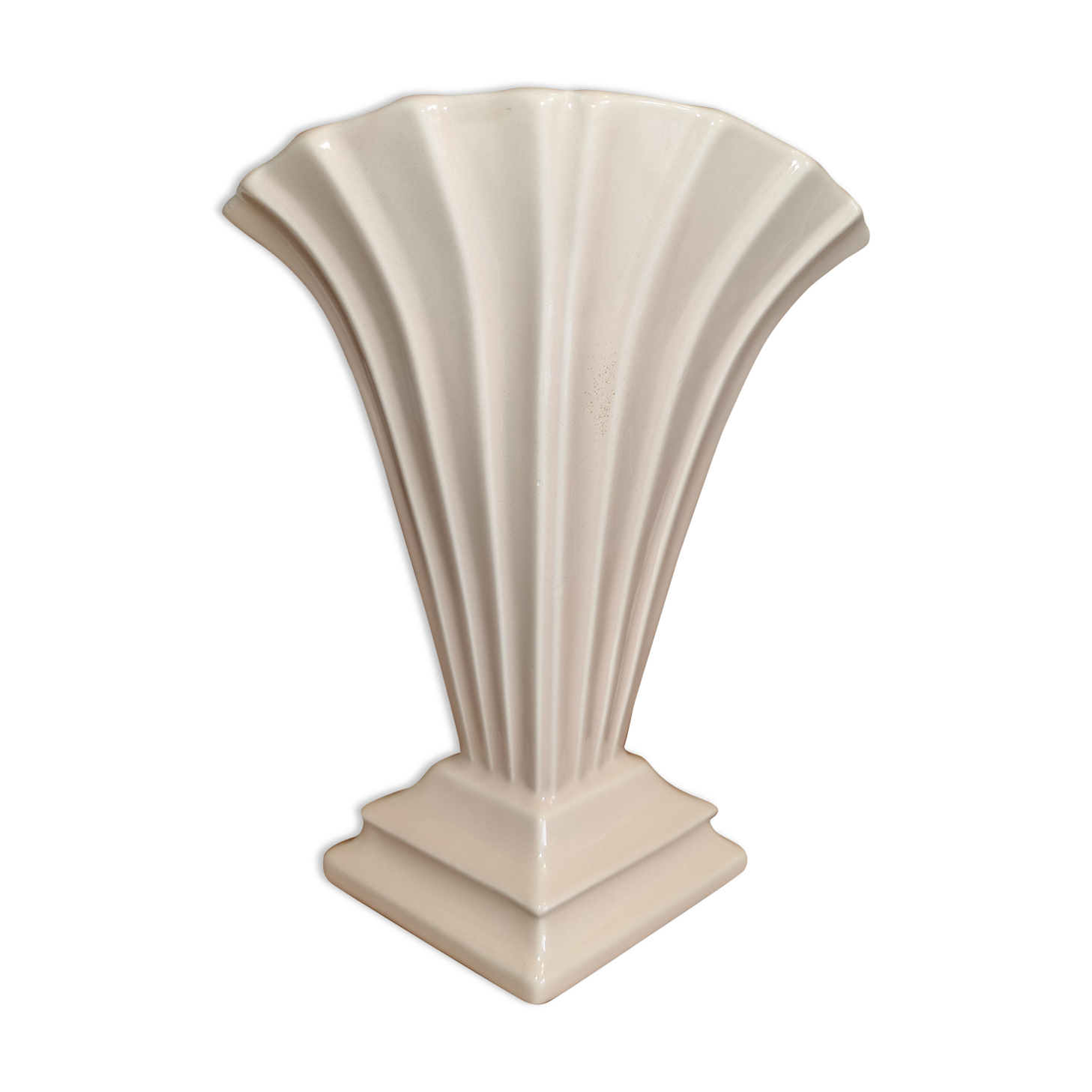 Vintage art deco vase draped shape