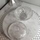 Bonbonnière vintage en verre ciselé
