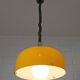 Vintage Meblo Harvey Guzzini Pendant Light MCM Yellow Plastic Hanging Lamp
