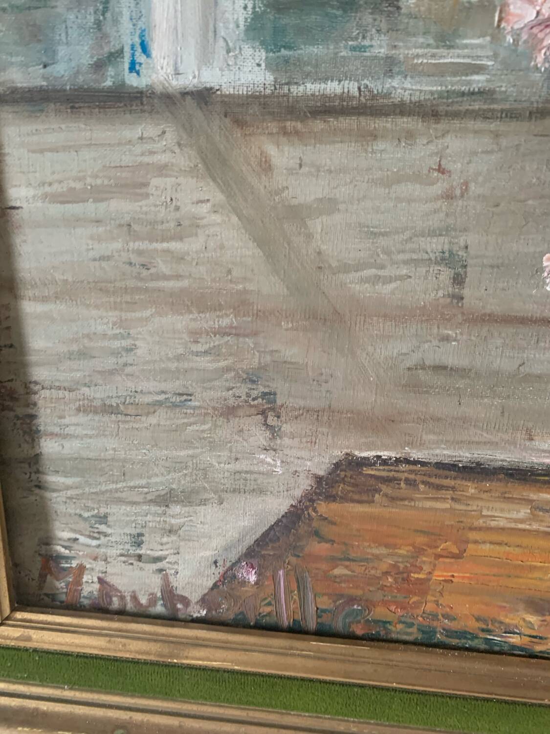 Large oil painting on canvas