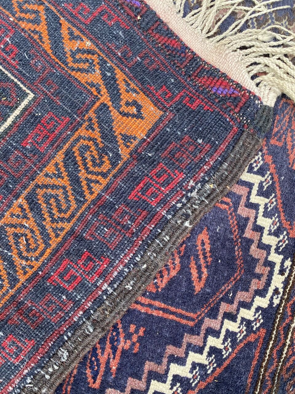 Vintage carpet turkmen belutch afghan 81x123 cm