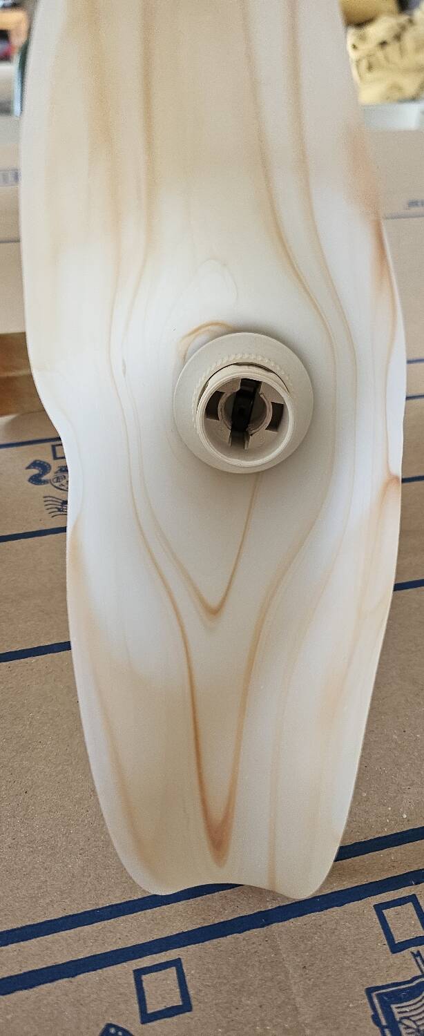 Pair of glass paste wall lights