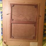 Oil painting on canvas Barbizon School framed and signed