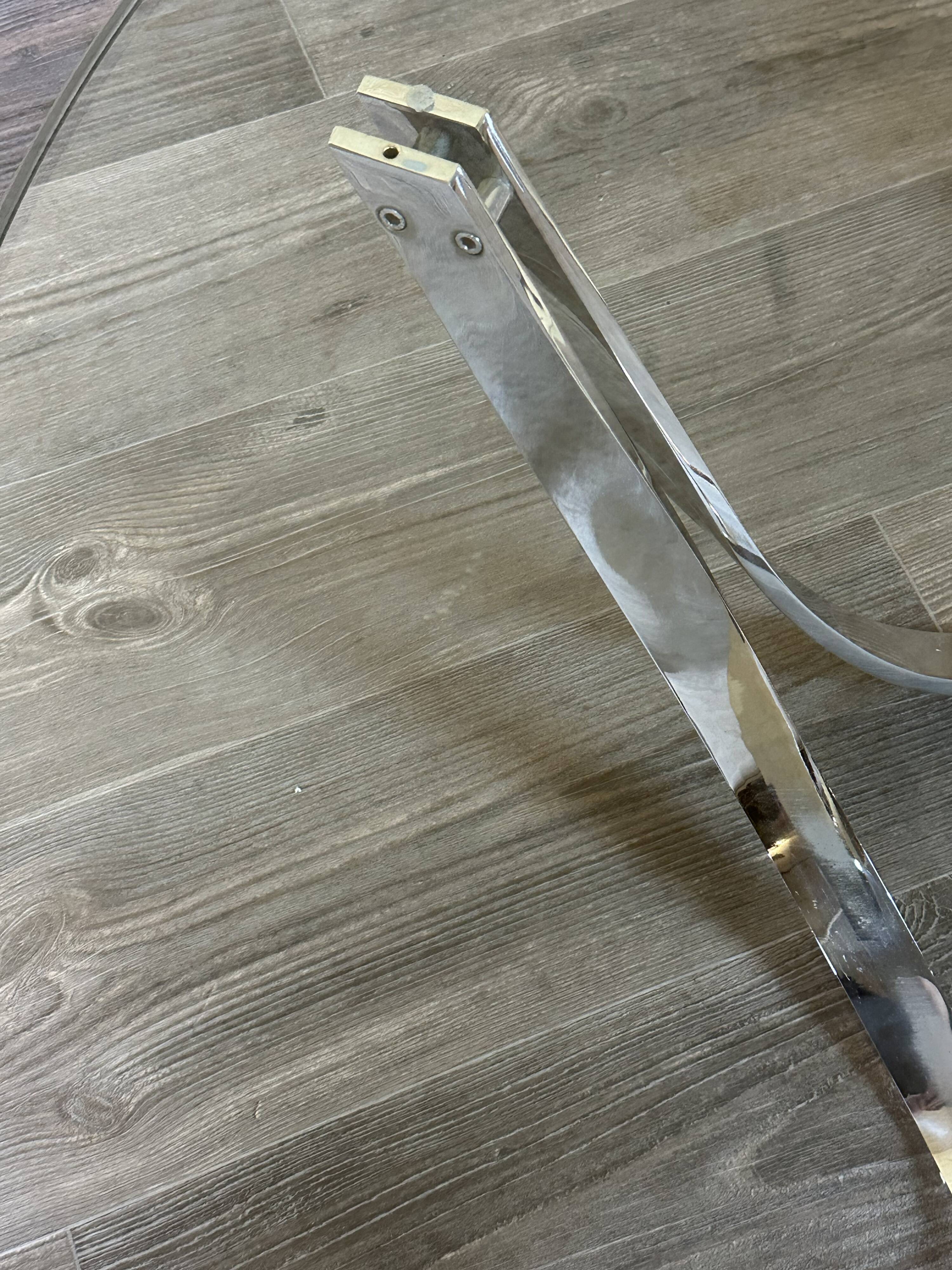 60s 70s coffee table glass table by Werner Lindner for Bacher Space Age