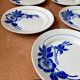 Lot of 5 plates Digoin Sarreguemines model Flora