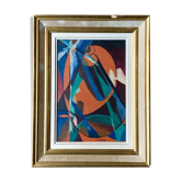 Tableau, peinture abstraite signée Royer, années 60