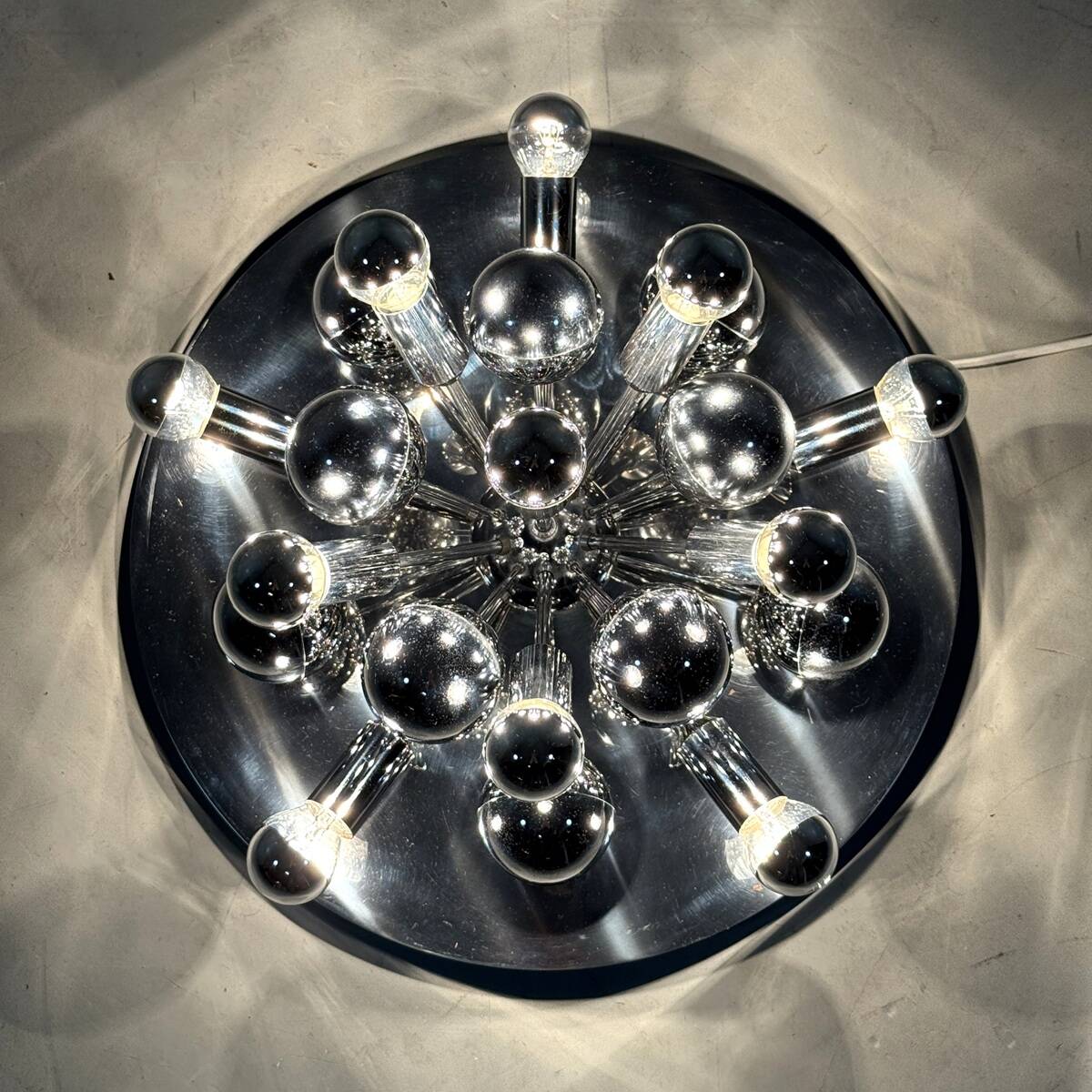 Cosack chrome Sputnik wall lamp / ceiling lamp 1960’s