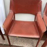 Fauteuils Chaises cuir De Couro Brazil cab413 Cassina