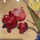 Tableau ancien, nature morte aux tulipes, années 70-80