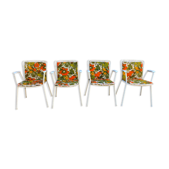 Set of 4 vintage armchairs rio by ému 1970