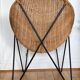 Fauteuil chaise oeuf corbeille en osier / rotin