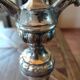 Victorian silver-plated bronze lamp base.
