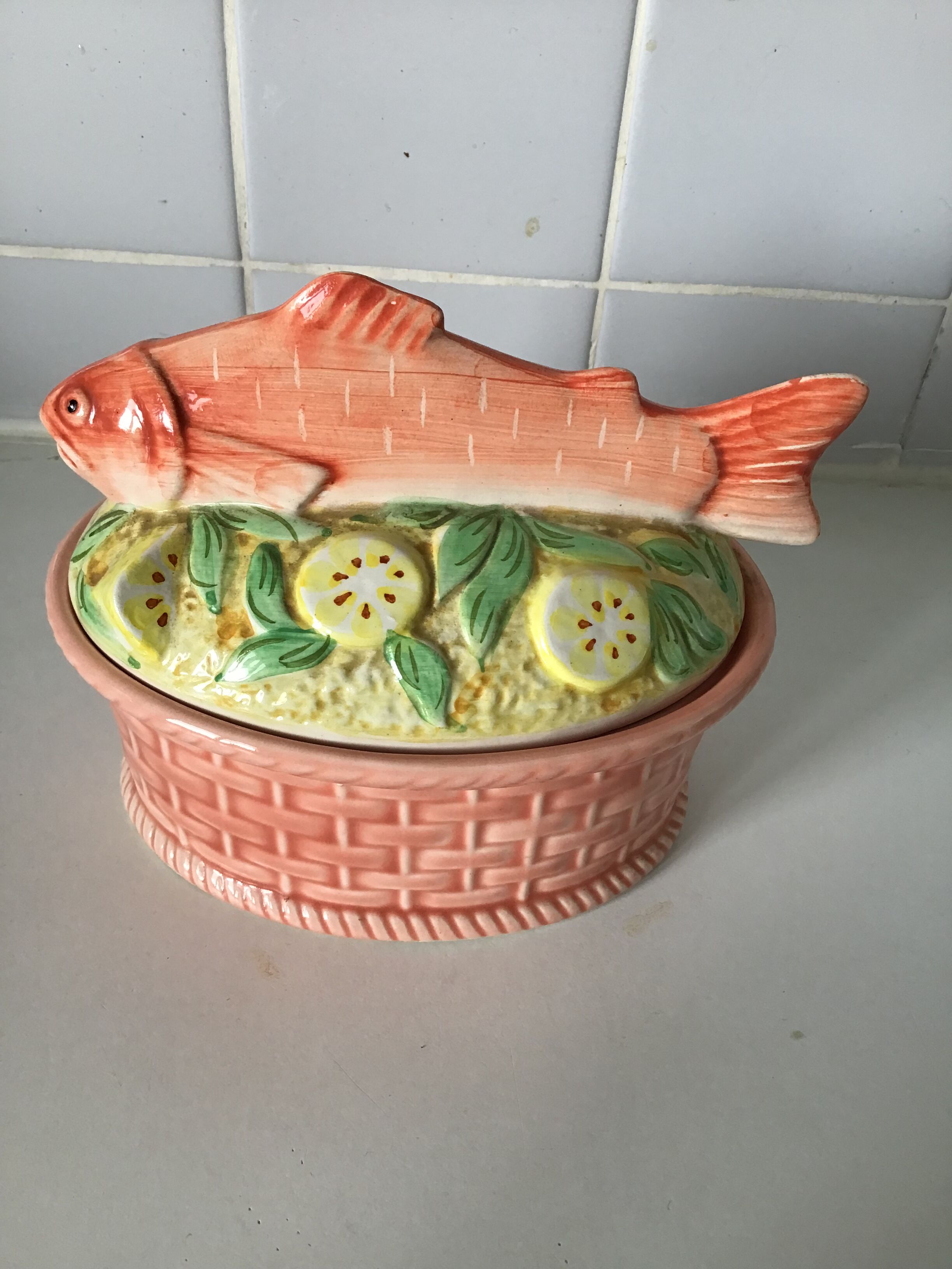 Salmon terrine slurry from the 70s perfect condition Geo brand