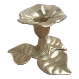 Brass flower candle holder