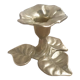 Bougeoir fleur en laiton