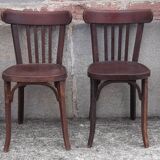 Baumann bistro chairs, 1950s. (Set of 4)
