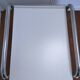 bedside table stainless steel lacquered metal 80s design