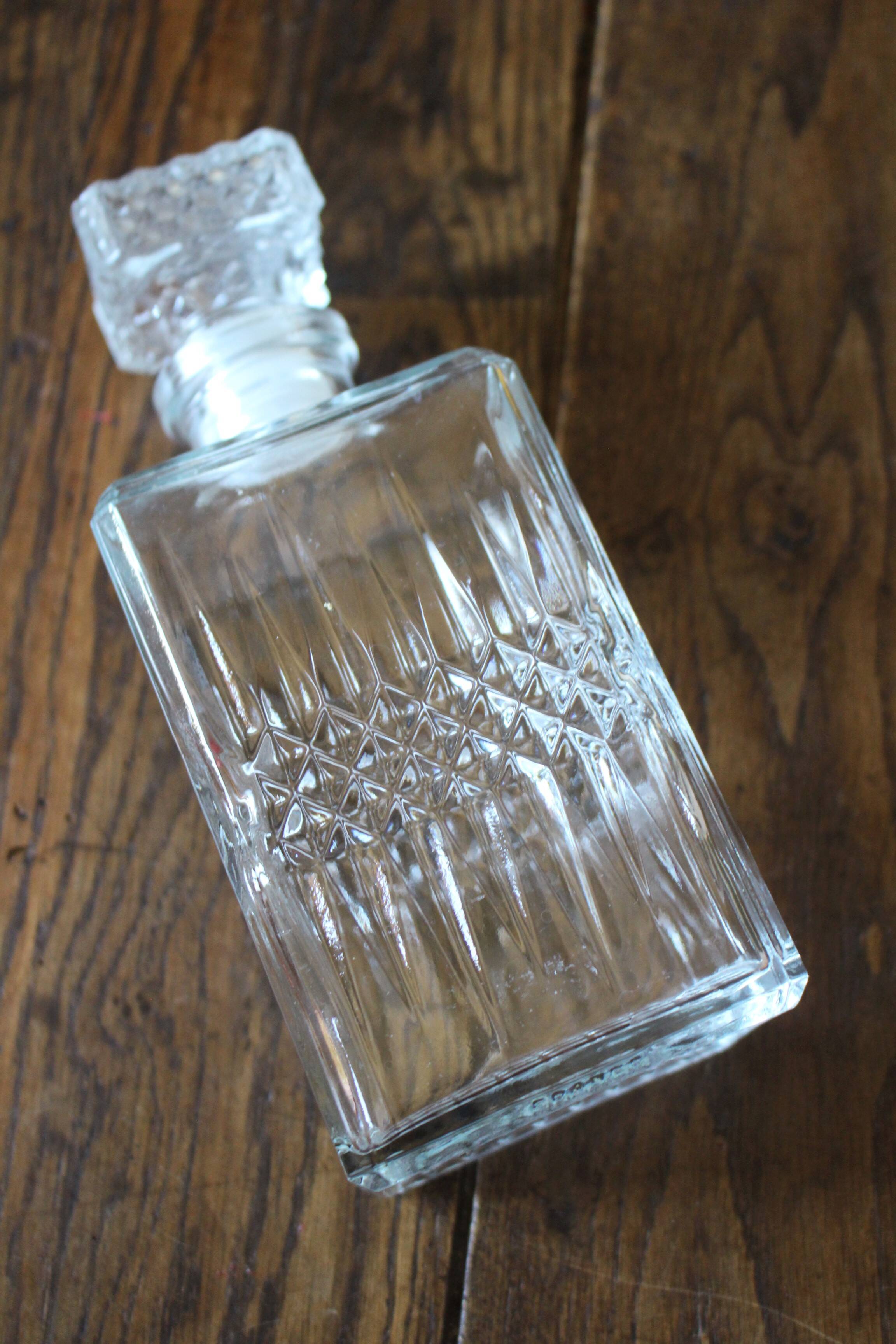 Glass whisky carafe, 80s