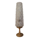Lampe retro chic art déco, pointe diamant & laiton doré