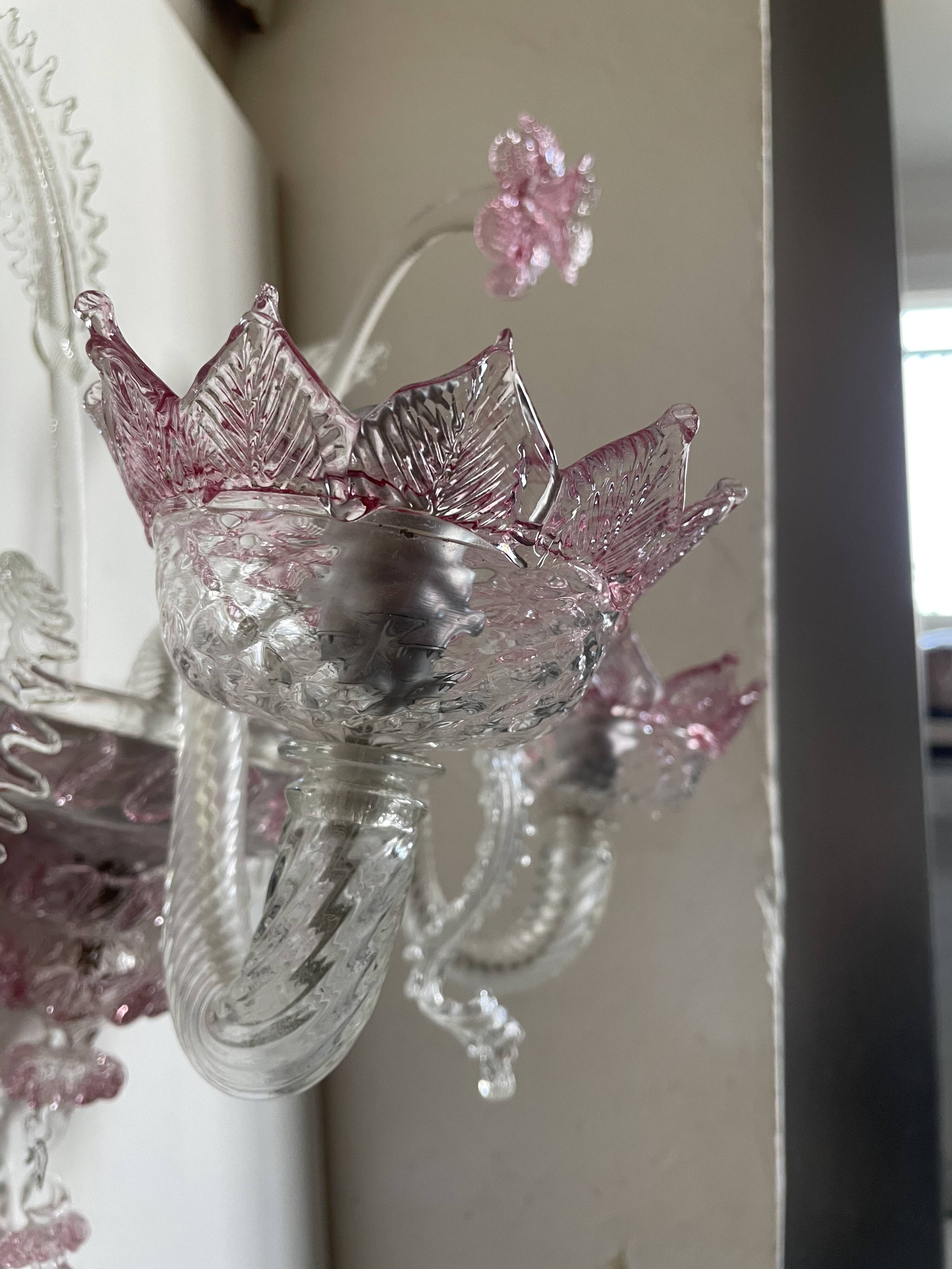 Wall lamp in Murano glass